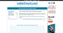 Desktop Screenshot of lettercount.com