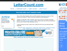 Tablet Screenshot of lettercount.com